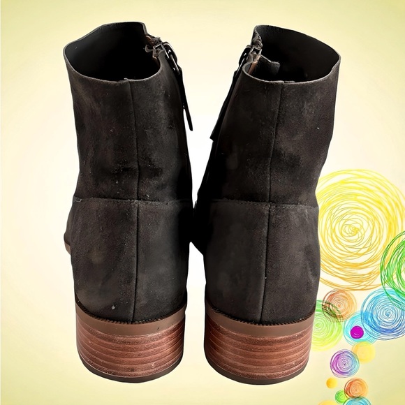 CASLON Susana Charcoal Gray Suede Bootie - Picture 4 of 7